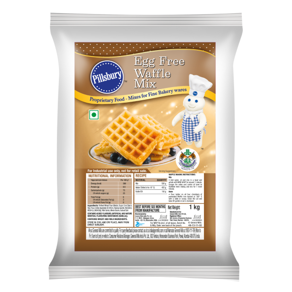 Pillsbury - Egg Free Waffle Mix, 1 Kg