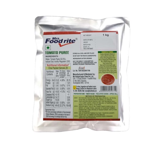 Foodrite (Meal Time) - Tomato Puree, 1 Kg
