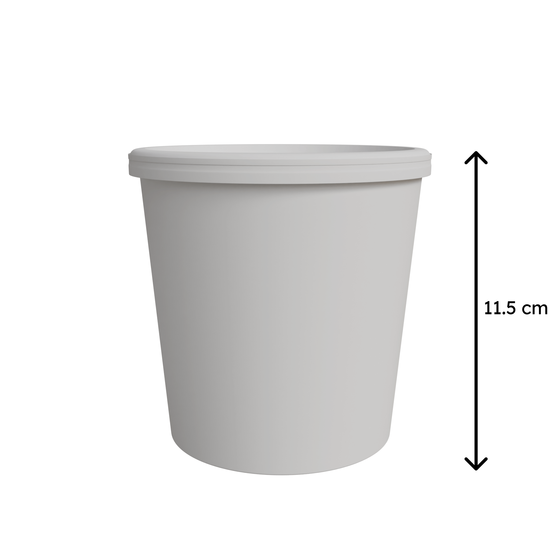 Custom Printed White Paper Container with Lid, 750 ml (Pack of 5000)