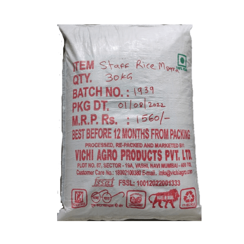 Mogra Staff Rice (Broken Basmati Rice), 30 Kg