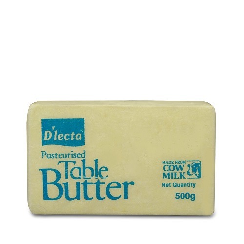 Dlecta - Pasteurised Table Butter, Institutional Pack, 500 gm (Pack of 30)