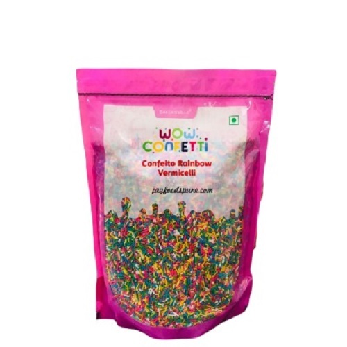 Wow Confetti Confeito - Rainbow Vermicelli, 1 Kg