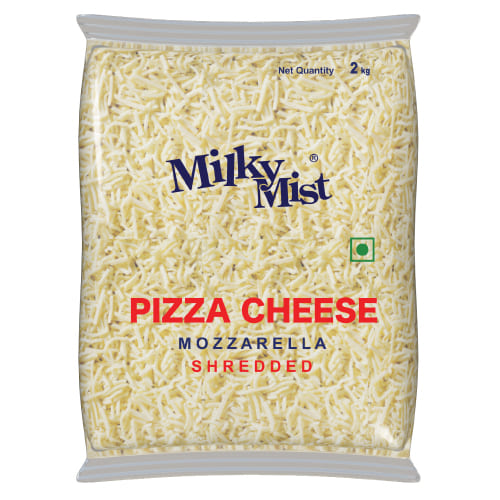 Milky Mist - Mozzarella Cheese (Shredded), 2 Kg Pack