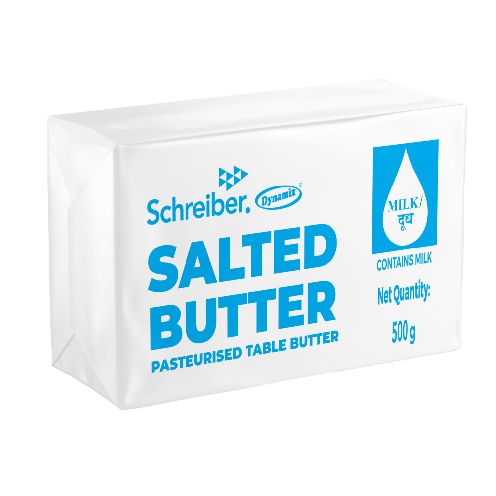 Dynamix - Salted Butter Institutional Pack, 500 gm (Pack of 30)