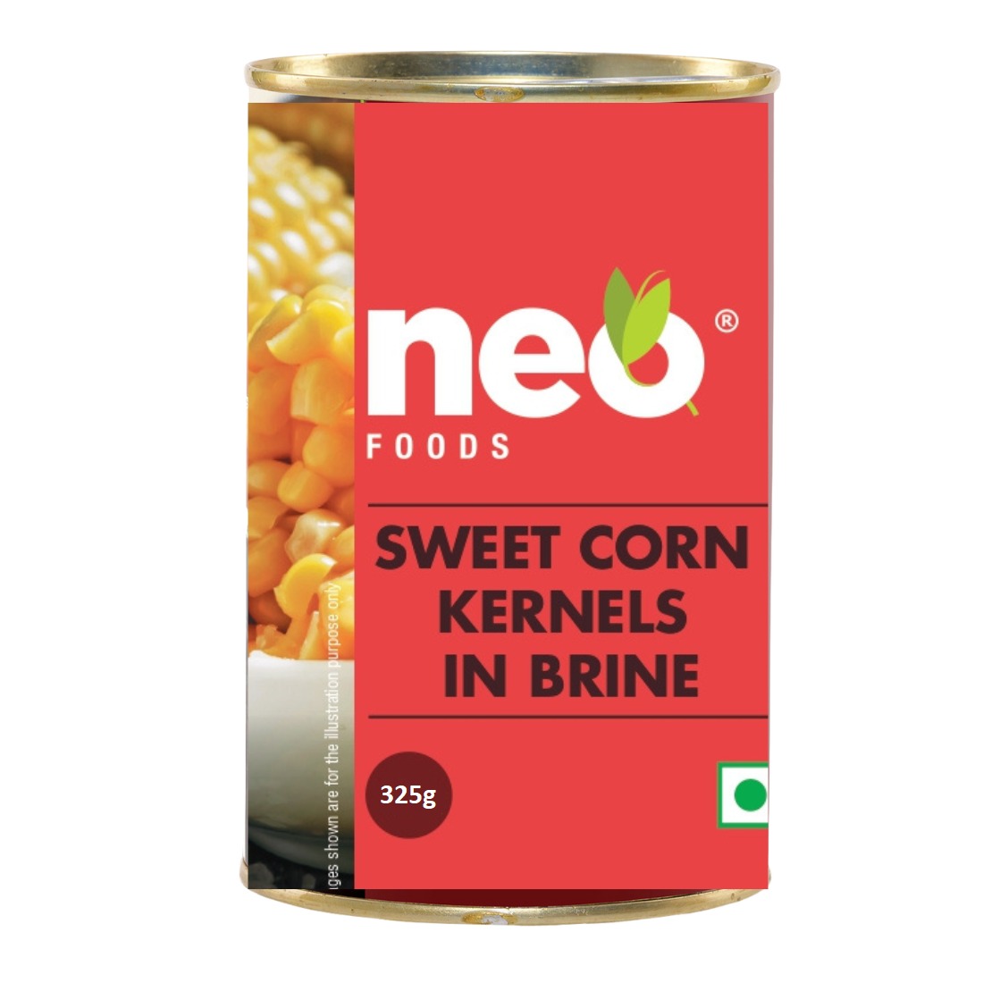 Neo - Sweet Corn Kernels in Brine, 325 gm