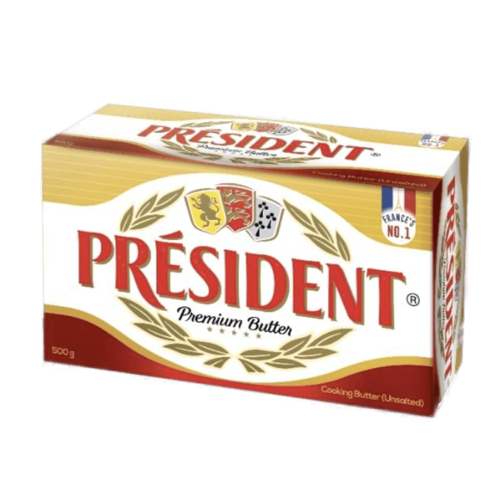 President - Pasteurised Cooking Butter (Unsalted) Institutional Pack, 500 gm (Pack of 10)