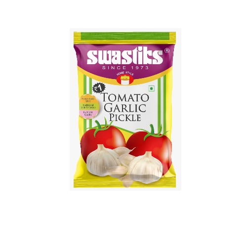 Swastiks - Tomato Garlic Pickle Sachet, 6 gm (Pack of 50)