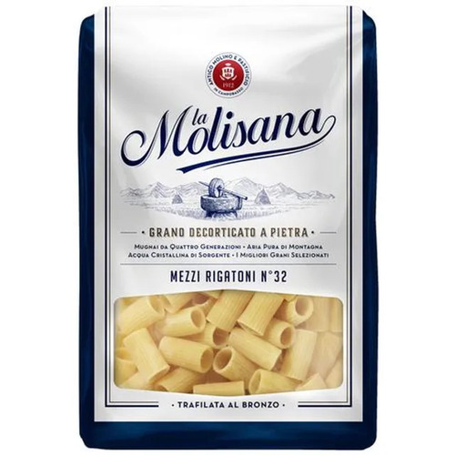 La Molisana - Mezzi Rigatoni Pasta No. 32, 500 gm