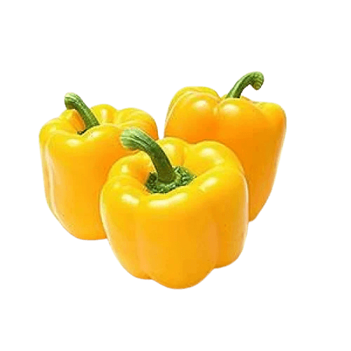 (GT) Yellow Capsicum (Mixed Size/Shape), 1 Kg