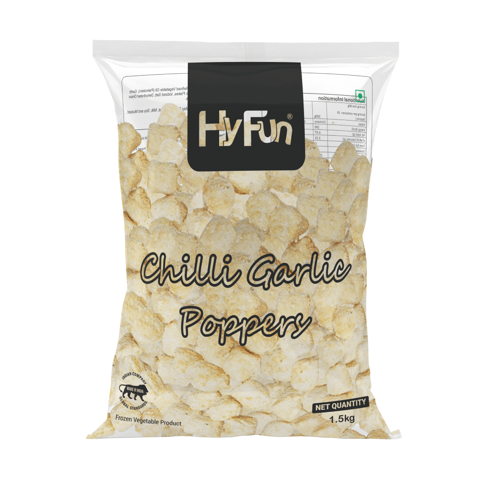 Hyfun - Chilli Garlic Potato Poppers, 1.5 Kg