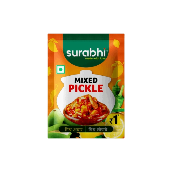 Surabhi - Mixed Pickle Sachets, 8 gm (Pack of 100)