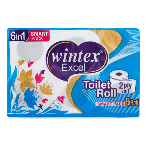 Wintex - Toilet Paper Roll 2 Ply (Pack of 6)