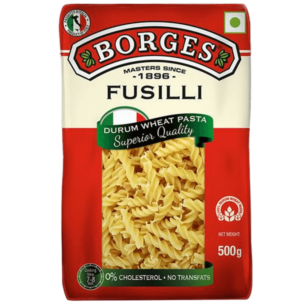 Borges - Durum Wheat Pasta Fusilli, 500 gm