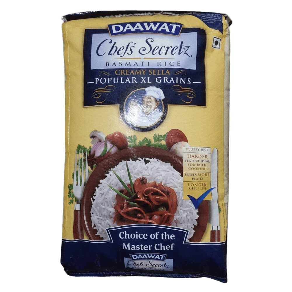 Daawat - Chef's Secretz Popular XL Creamy Sella Rice, 30 Kg