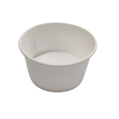 [Container Only] White Paper Dip/ Sauce Container without Lid, 125 ml (Pack of 100)