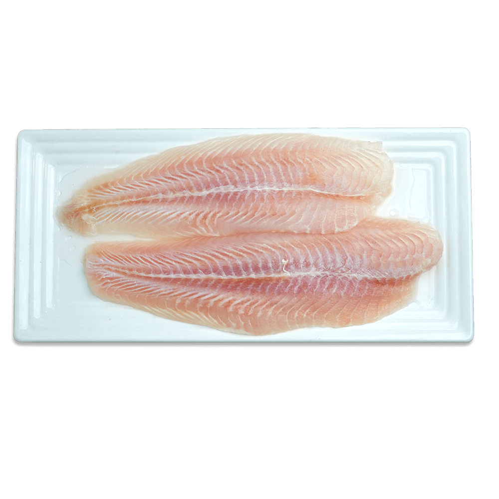 Basa Vietnamese White 50% Glaze (2 Fillets/Kg), 1 Kg Pack