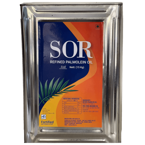 SOR - Refined Palmolein Oil (16.66 L), 15 Kg Tin