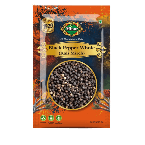 Minar - Black Pepper (Kaali Mirch), 1 Kg