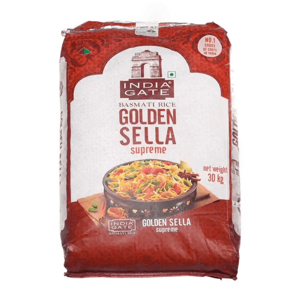 India Gate - Supreme Golden Sella Basmati (Biryani) Rice, 30 Kg