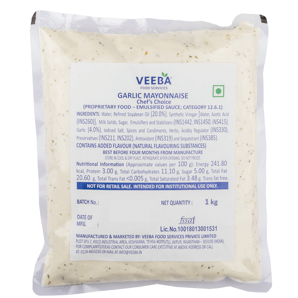 Veeba - Garlic Mayonnaise (Chef's Choice), 1 Kg