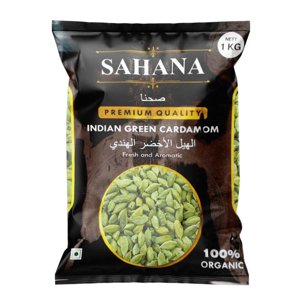Sahana - Indian Green Cardamom (8 mm, Bold), 1 Kg