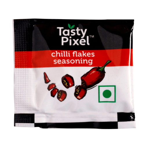 Tasty Pixel (Veeba) - Chilli Flakes Sachet, 0.8 gm (Pack of 250)	