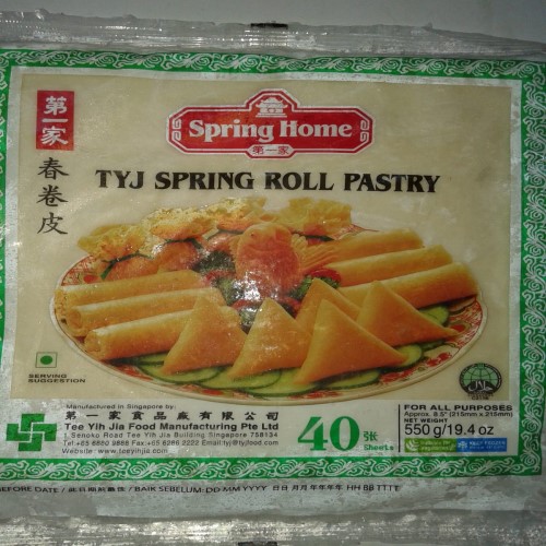 Spring Home (By TYJ) - Spring Roll 215 mm Sheets, 8.5" Size (40 Each)