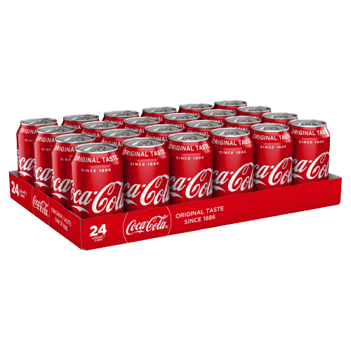 Coca Cola - 330 ml Can (Pack of 24), MRP - 70/pc