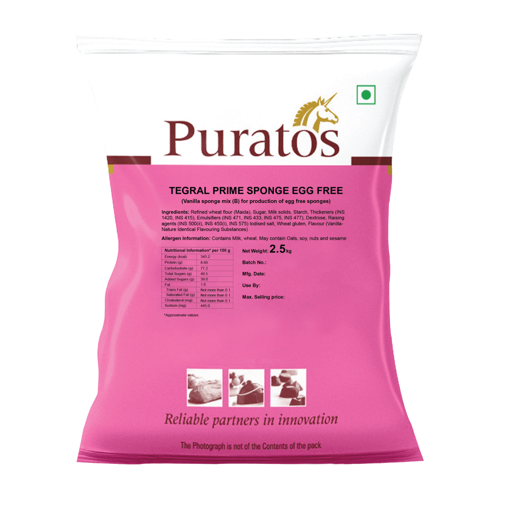 Puratos - Tegral Prime Sponge Egg Free (Vanilla), 2.5 Kg