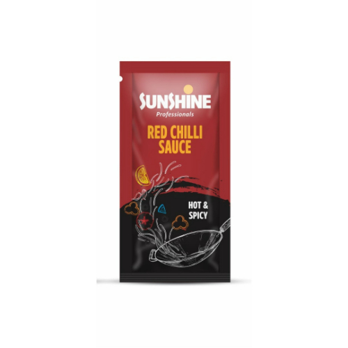 Sunshine - Red Chilli Sauce Sachets, 8 gm (Pack of 100)