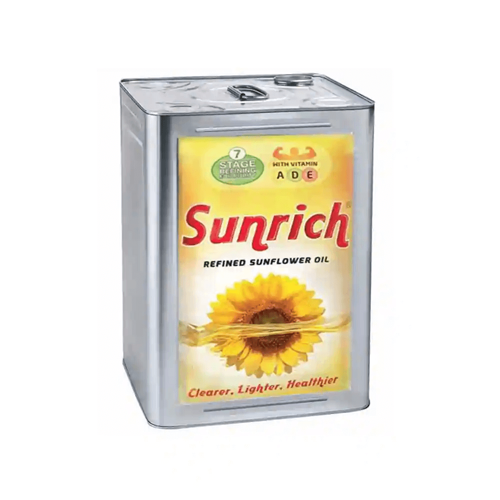 Sunrich - Refined Sunflower Oil, 15 L Tin