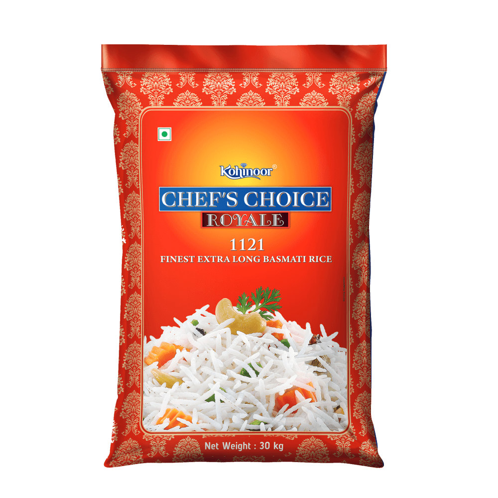 Kohinoor Chef's Choice - 1121 Royal Extra Long Basmati Rice, 30 Kg