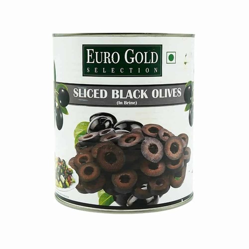 Euro Gold - Sliced Black Olives (In Brine), 2.84 Kg