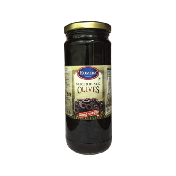 Romera - Olives Black Sliced, 440 gm