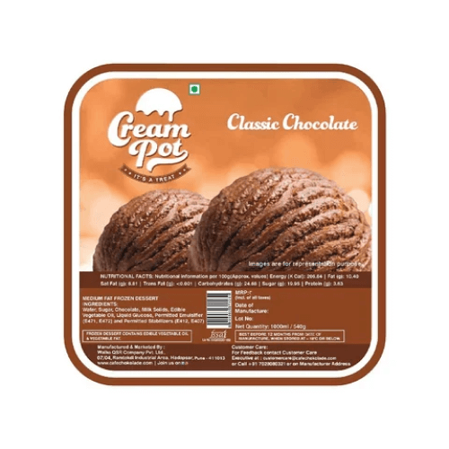 Cream Pot - Chocolate Ice Cream, 4 L