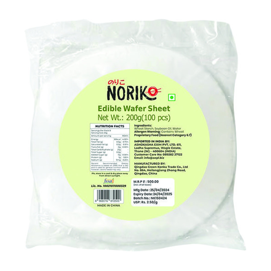 Noriko - Edible Wafer Sheet, 200 gm