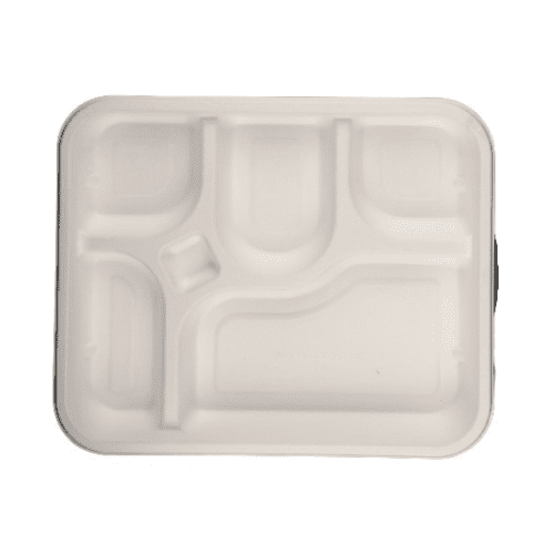 [Trays Only] 5 CP Bagasse Meal Tray (Pack of 500)