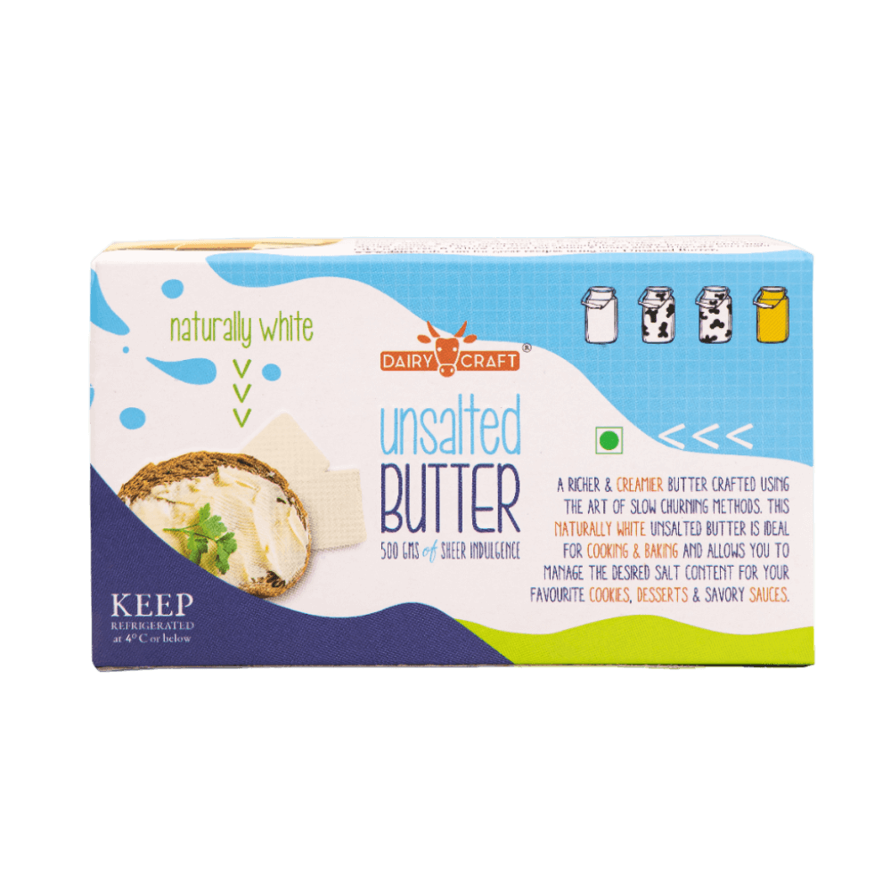Dairy Craft - Unsalted Butter, 500 gm