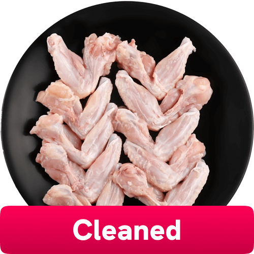 Chicken Wings Skinless, Cleaned, 2 Kg Pack