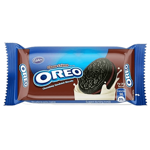 Cadbury - Oreo Chocolate Cream Cookies, 43.75 gm (Pack of 12)