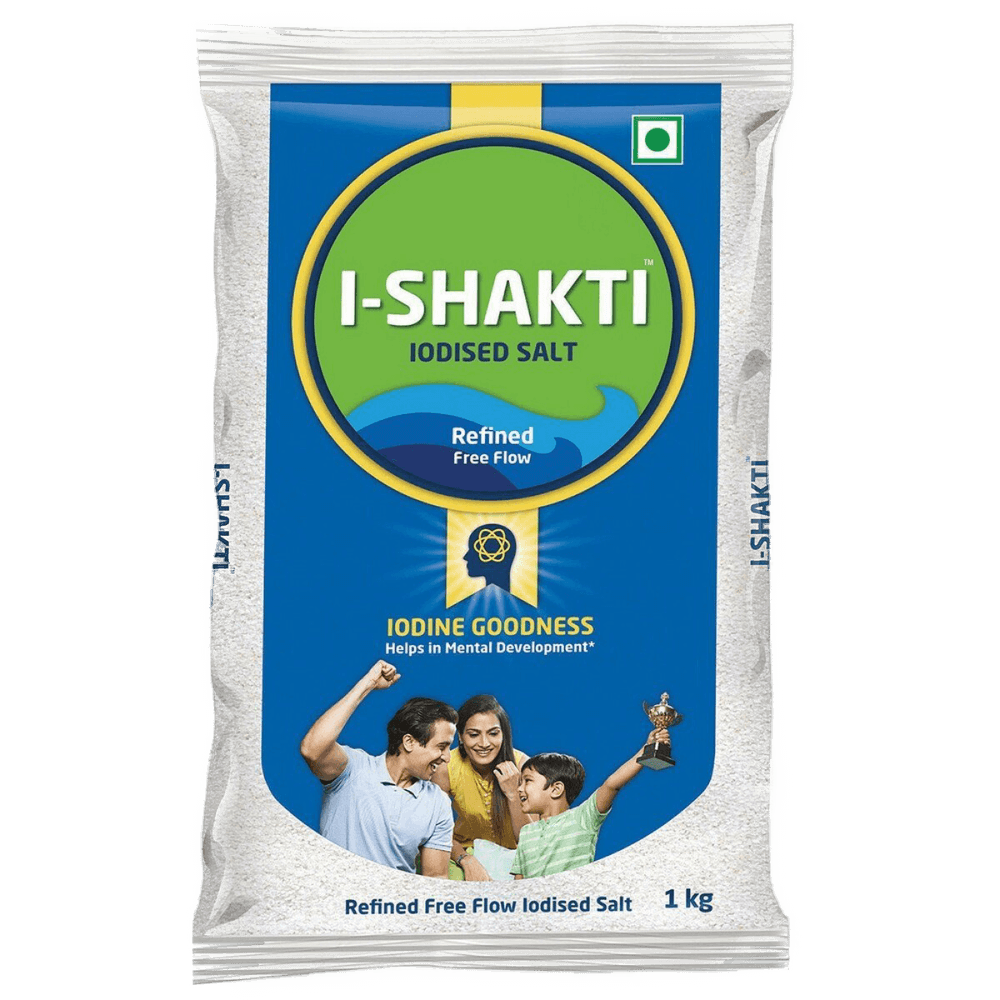 I-Shakti - Refined Free Flow Iodised Salt, 1 Kg