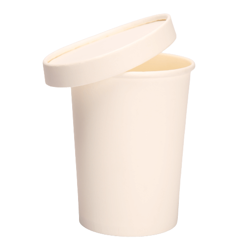 Paper Container with Lid, 1000 ml (Pack of 500)