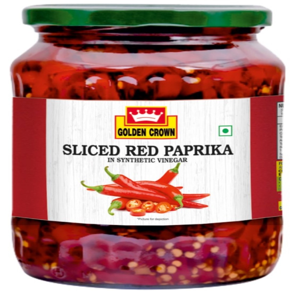 Golden Crown - Red Paprika (Sliced), 680 gm