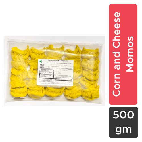 Corn & Cheese Momo, 20 gm/pc (Pack of 25), Frozen