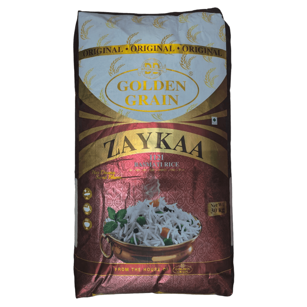 Golden Grain - Zaykaa 1121 Basmati Rice, 30 Kg