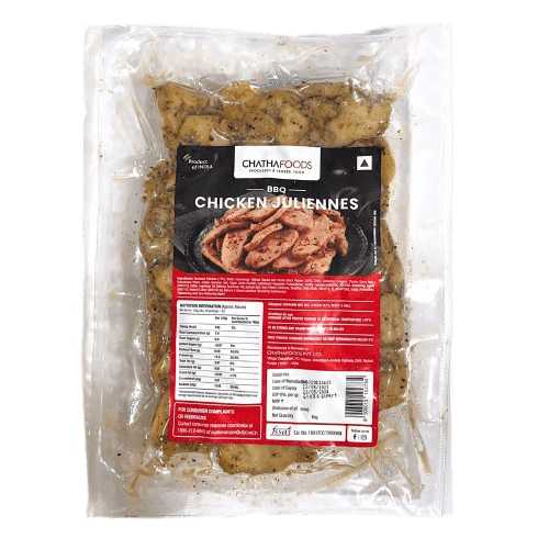 Chatha Foods - BBQ Chicken Juliennes, 1 Kg Pack, Frozen