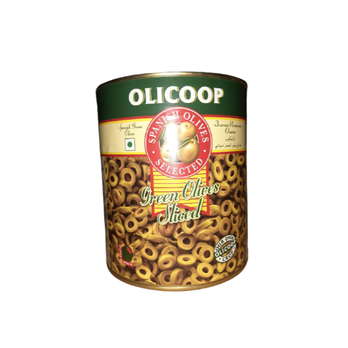 Olicoop - Sliced Green Olives, 3 Kg