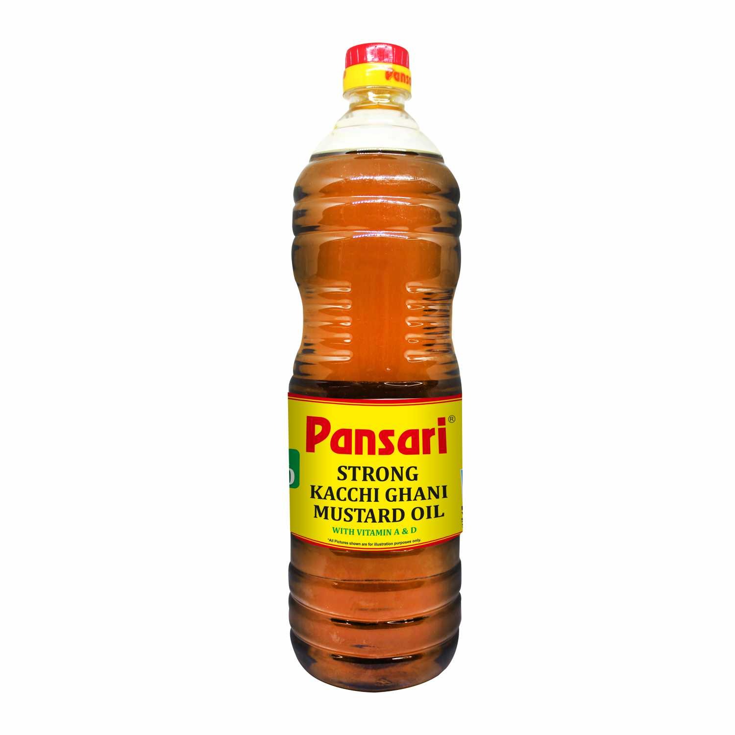 Pansari - Strong Kacchi Ghani Mustard Oil, 1 L Bottle