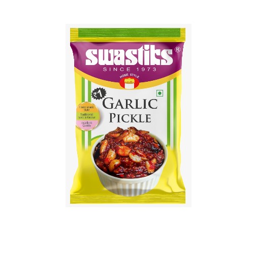 Swastiks - Garlic Pickle Sachet, 6 gm (Pack of 50 Sachets)