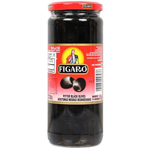 Figaro - Pitted Black Olives, 420 - 450 gm